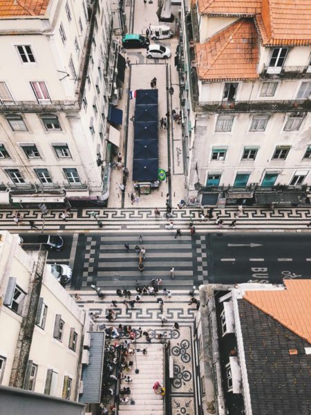 ausblick santa justa lissabon