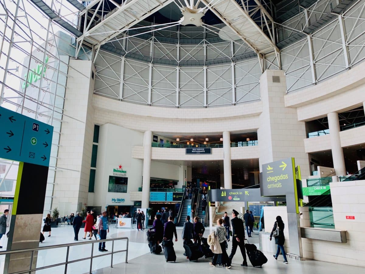 flughafen lissabon terminal 1 ankunftshalle