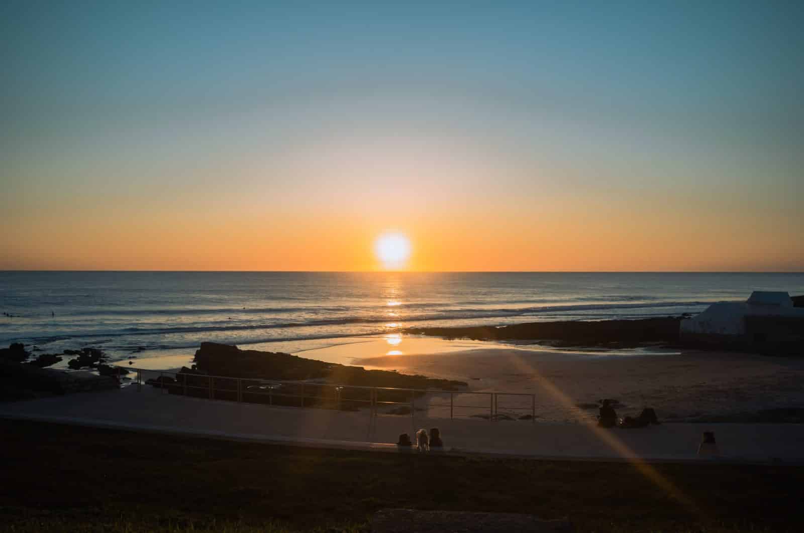 lissabon carcavelos sonnenuntergang