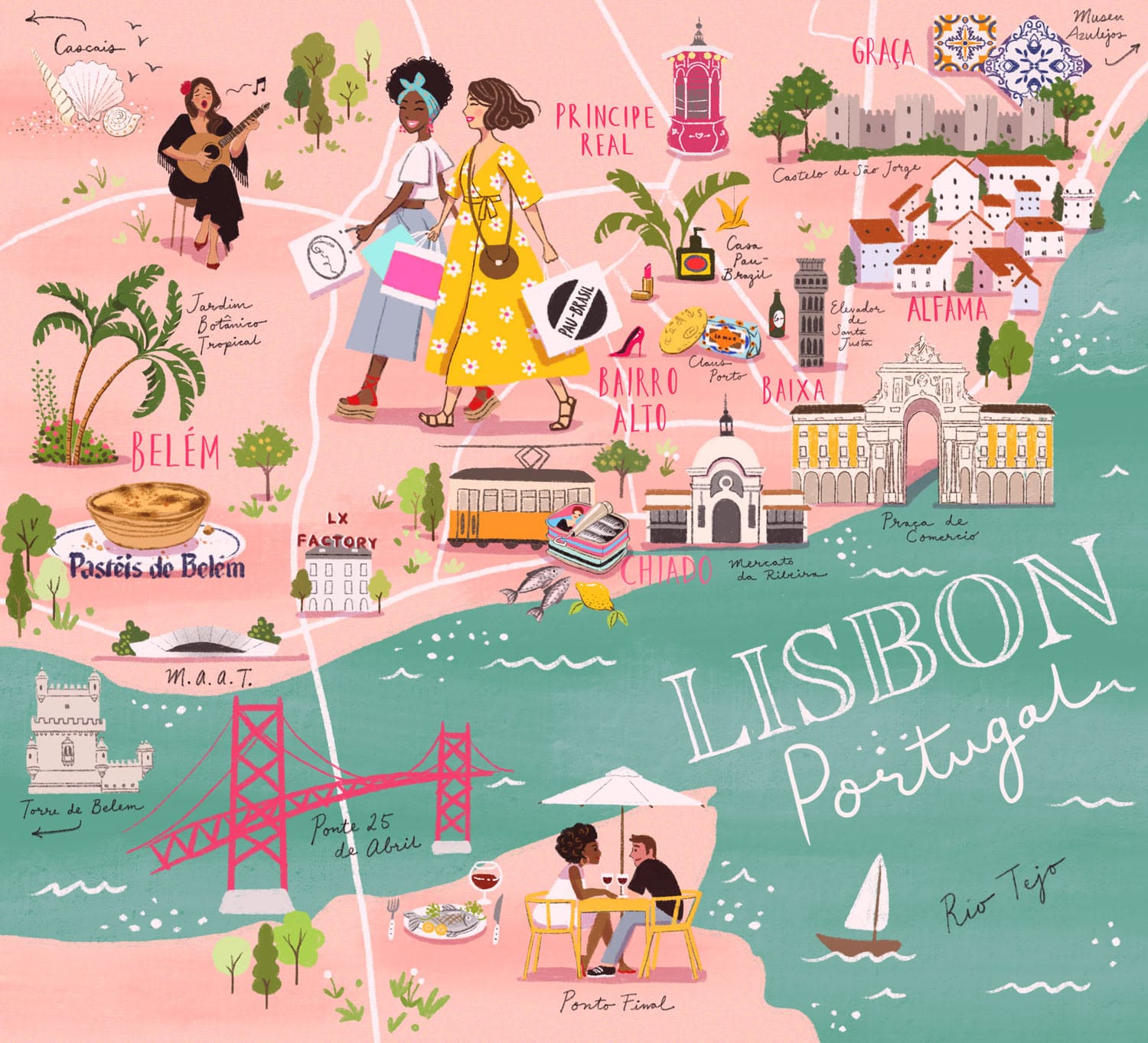 lissabon karte